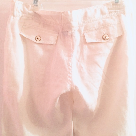 Juicy Couture Pants - JUICY COUTURE CASUAL WHITE LINEN PANT SIZE S